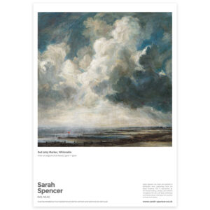 Red Jetty Marker, Fine Art Poster