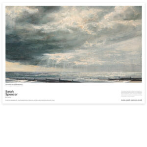 Whitstable Sea and Breakwaters Fine Art Poster